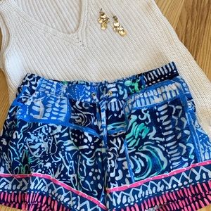 Lilly Pulitzer drawstring shorts-SIZE S